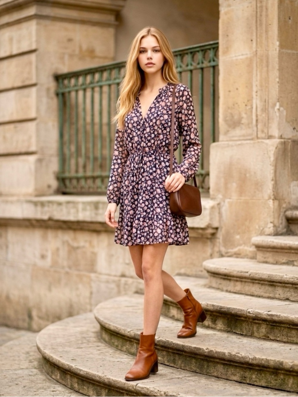 Zara floral dress